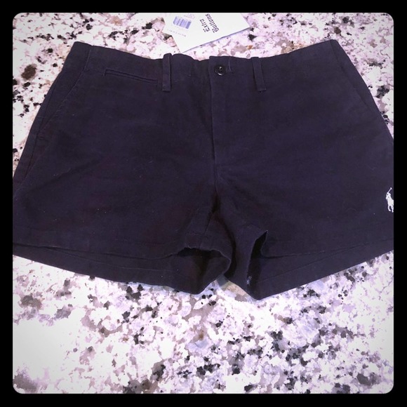 RALPH LAUREN SPORT Navy Khaki Chino Shorts 2 NWT - Picture 1 of 10